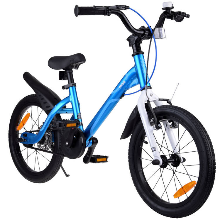 RoyalBaby Hliníkový Detský Bicykel Mars 16" so zvončekom, váha iba 7,25kg, modrý