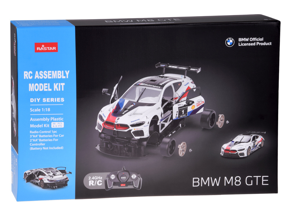 Rastar model 1:18 na zostavenie BMW M8 GTE auto na diaľkové ovládanie RC0708 pol_pl_Rastar-model-1-18-to-assemble-BMW-M8-GTE-remote-controlled-car-RC0708-22328_1