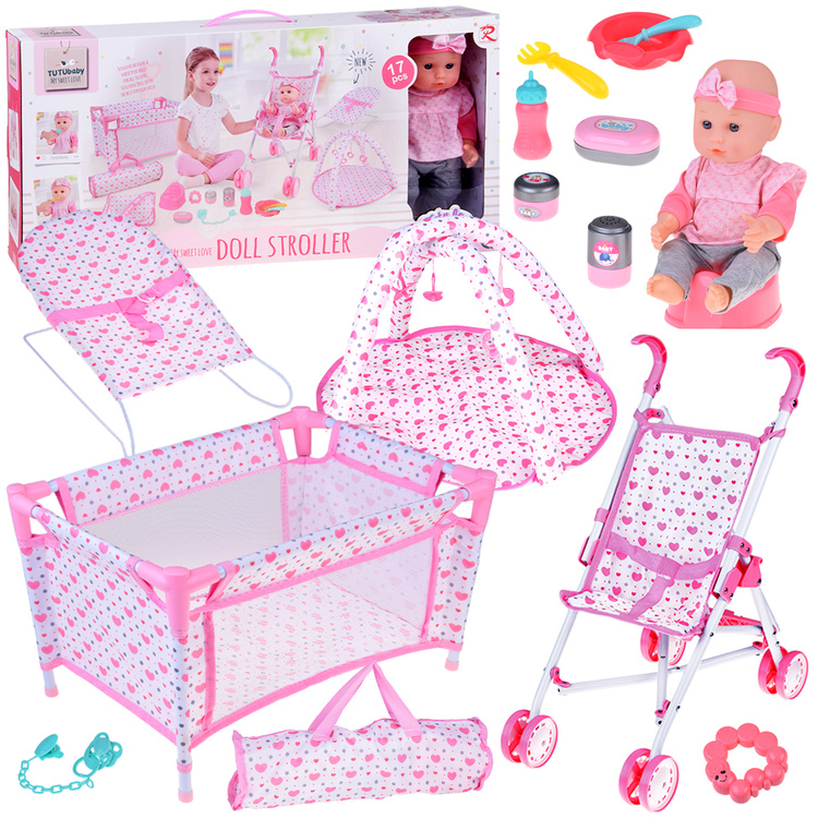 Sada podložiek do postieľky pre kočík pre bábiky Deluxe s príslušenstvom, 17 ks ZA5916 pol_pl_Deluxe-Baby-Doll-Scrubber-Crib-Mat-Set-17 ks ZA5916-22642_11