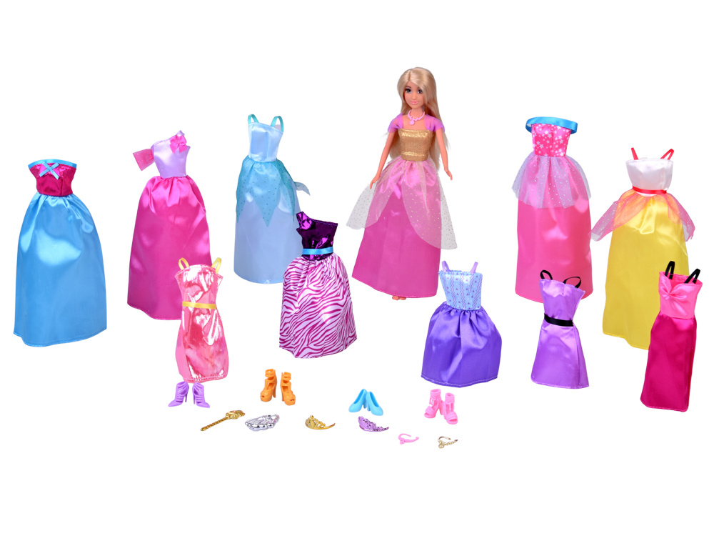 Bábika Anlily MODELKA + veľká sada 11 princeznovských šiat a doplnkov ZA5695 pol_pl_Anlily-Doll-MODELKA-large-set-of-11-princess-dresses-and-accessories-ZA5695-22366_8