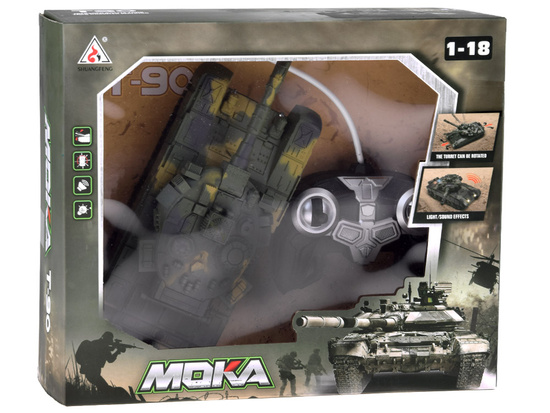 RC tank s diaľkovým ovládaním, otočnou vežou, svetlami, realistickými zvukmi RC0728